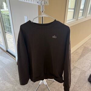 ALO Yoga Dark brown Crewneck Sweater
